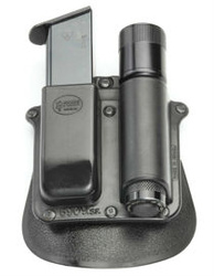 Fobus FN, CZ double-stack magazine 9mm, flashlight (6909 SF RT)