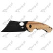 Nóż składany Bestech Skirmish Natural Olivewood, Black Stonewashed 154CM (BL06C)