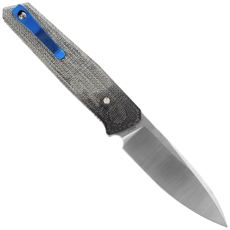 Reate PL-6 Knife Black Micarta, Satin Nitro-V (PL-6 BKM SAT)