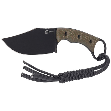 Nóż Civivi Midwatch Green Burlap Micarta, Black Stonewashed N690 (C20059B-3)