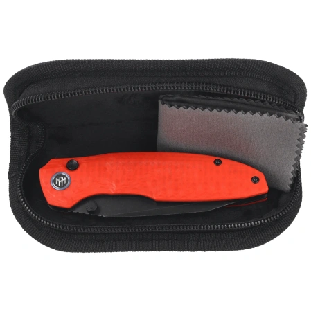 Remette RT-Cool Whale Knife Orange G10, Titanium Plating/Stonewashed 14C28N (RTCL-GN4)