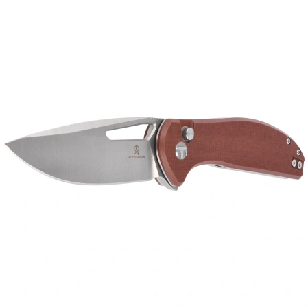 Nóż składany Bestechman Whalefin Brown G10, Stonewashed / Satin D2 (BMK18C)