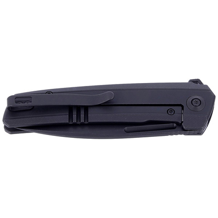 Nóż składany WE Knife Speedster Black Titanium, Black Stonewashed CPM 20CV (WE21021B-2)