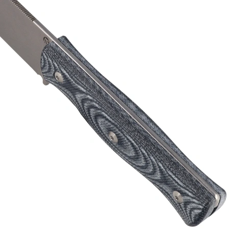 Maserin Woodsman 917/MCN Knife Black Denim Micarta, Stonewashed Nitro X7 by Igor Bortolussi