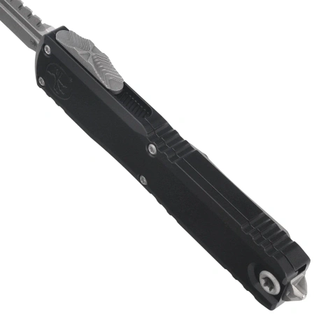 Nóż automatyczny OTF Microtech Ultratech Gen IV Interceptor Signature Black Aluminium, Apocalyptic M390MK by Tony Marfione (11174-10APS)