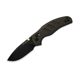 Nóż składany Kizer C01C 2.9 CD Brown Richlite, Black PVD Nitro-V by Sheepdog Knives (Ki3488.29CDA2)
