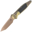 Nóż składany Microtech Socom Ram-Lok T/E Marfione Select Antique Gold Titanium, Bronze Bksp, Bronze Stonewashed M390MK by Tony Marfione (161RL-13MS2)