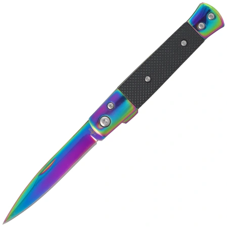 Nóż składany Third Decor Habitat N118W Black Aluminium/Rainbow Steel, Rainbow 420 (TH-N118W)