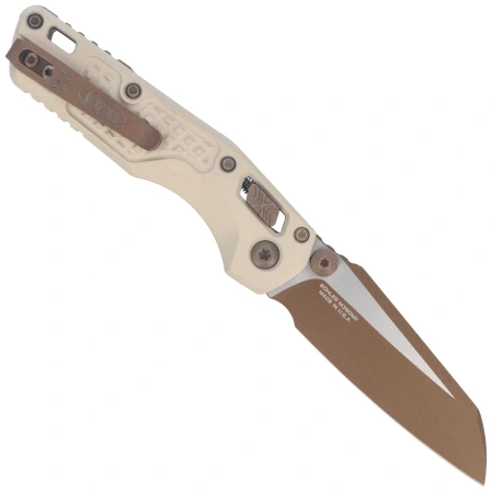 Microtech MSI Ram-Lok Mini S/E Knife Champagne Gold Frag Aluminium, Gold M390MK by Tony Marfione (210M-10FRCG-C19Z23)