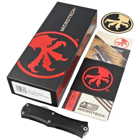 Nóż automatyczny OTF Microtech Hera II Mini Bayonet Black Aluminium, Apocalyptic P/S M390MK by Tony and Sean Marfione (1701M-11AP)