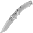 Microtech Amphibian Ram-Lok S/E Marfione Select Knife Stonewashed Slab Side Titanium, Bronze HW, Stonewashed M390MK by Tony Marfione (137RL-10MS1)