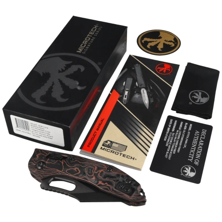 Microtech Stitch Ram-Lok S/E Marfione Select Knife Livewire Carbon Fiber, DLC Titanium HW, DLC Stonewashed M390MK by Borka Blades and Tony Marfione (169RL-1DLCTMS1)