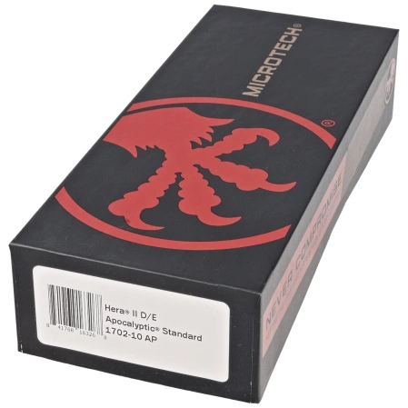 Nóż automatyczny OTF Microtech Hera II D/E Black Aluminium, Apocalyptic M390MK by Tony and Sean Marfione (1702-10AP)