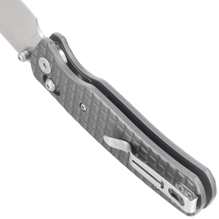 Bestechman Cicada's Wing Knife Grey Frag Stainless Steel, Satin 10Cr15MoV (BMK06-S-1)