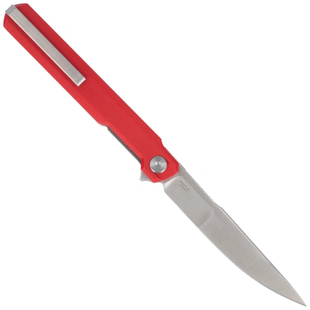 Nóż składany Bestech Duoz Red G10, Satin 14C28N by Ostap Hel (BG65C)