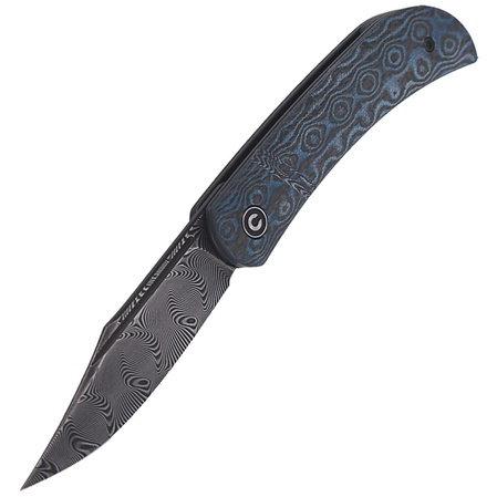 Nóż składany CIVIVI Appalachian Drifter Blue G10 / Rose Carbon Fiber, Black Damascus (C2015DS-2)