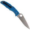Spyderco Endura 4 FRN Blue Flat Ground PlainEdge Knife (C10FPBL)