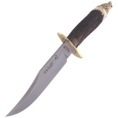 Muela Deer Stag Knife, Satin 1.4116 Gift Box (WOLF-16A)