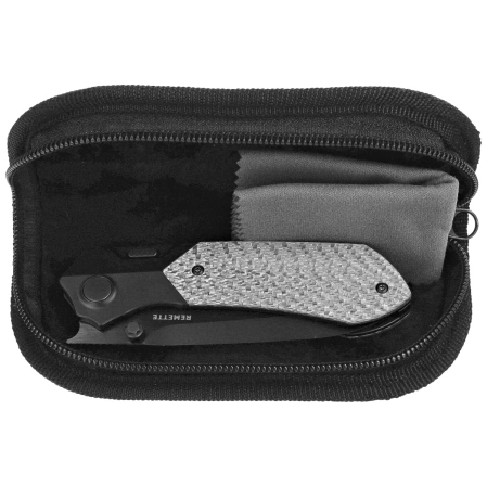 Remette Meteor Knife Black DLC Titanium/Carbon Fiber, Black DLC M390 (RTPT-BDL)