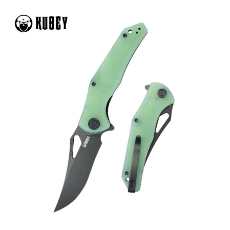 Nóż składany Kubey Phemius Jade G10, Blackwashed 14C28N (KU149H)