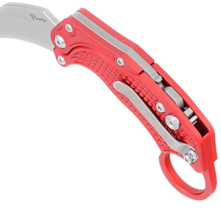 Nóż grawitacyjny Reate EXO-K Gravity Karambit Red Aluminium, Stonewashed N690