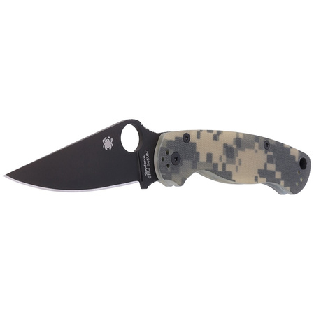 Spyderco Para Military 2 Knife Digital Camo G10, Black DLC CPM S45VN by Sal, Eric Glesser (C81GPCMOBK2)
