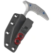 Nóż Microtech Bee Marfione Select Gray Titanium, Blue Titanium HW, Stonewashed F/S 440C by Bastinelli (218-12MS3)