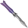 Martinez Albainox Balisong Knife 3D Purple Steel, 3D Pattern 3Cr13Mov (02256)