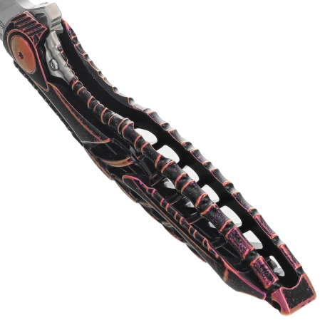 Rike Knife RK-Thor6-M-BP Black / Purple Titanium, Satin M390