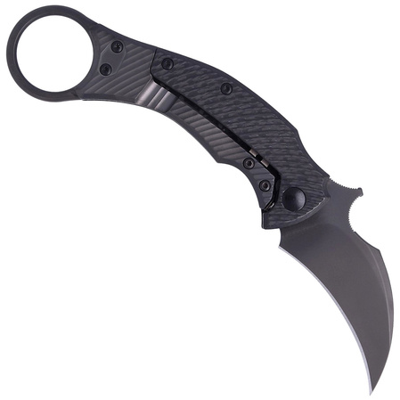 Nóż składany FOX Karambit Black Bird by Bastinelli Carbon Fiber / Gray Titanium, PVD Elmax (FX-591 TiCB)