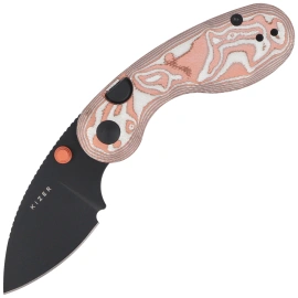 Kizer Microbe Knife Copper Foil G10, Black PVD 14C28N by Maksim Epifantsev (V2742A12)