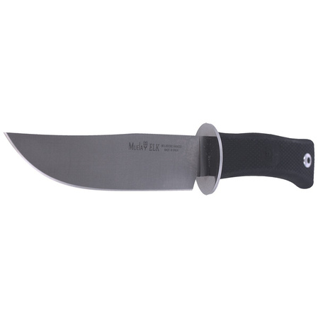 Muela knife ELK-14G Black Rubber, Satin X50CrMoV15