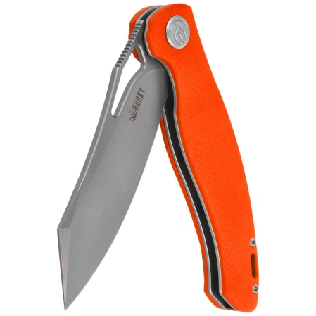 Nóż składany Kubey Drake Orange G10, Beadblasted AUS-10 by Maksim Tkachuk (KU239G)