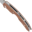 Fox Virtus Walnut Wood Folding and Cigar Knife, Satin Becut (FX-541 WW)