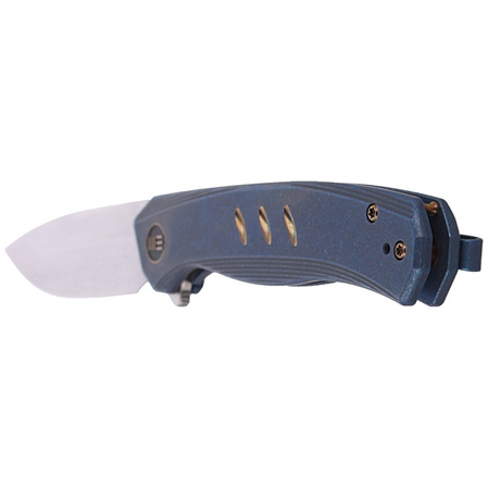Nóż WE Knife Seer LE No 518/610 Blue Titanium, Rubber Silver (WE20015-2)