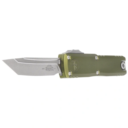 Microtech UTX-85 Gen IV T/E OTF Knife OD Green Aluminium, Apocalyptic M390MK by Tony Marfione (12334-10APOD)