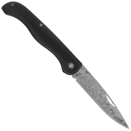 Nóż składany Third Decor Habitat N202E Ebony Wood, VG10 Damascus (TK-N202E)