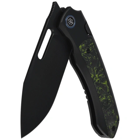Remette Orca Knife Black Titanium/Luminous Carbon Fiber, Black DLC Pearlescent M390 (ORCALS)