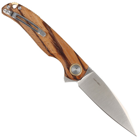 Nóż składany BlackFox Argus Ziricote Wood, Satin D2 by Grigorii Matveev (BF-760 W)