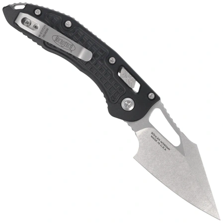 Microtech M-Stitch Ram-Lok S/E Knife Black Frag Aluminium, Stonewashed M390MK by Borka Blades and Tony Marfione (169MRL-10FR)