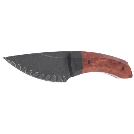 Kizer MoMo Fix 3 Black G10/Mkuruti Wood, Acid-Washed/Stonewashed Takefu VG-10 Damascus by Vladimir Legachev (1124A1)