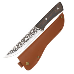 Martinez Albainox Hunting Knife Wood, Hammered 3Cr13Mov (32808)