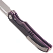 Bestech Taipan Knife Purple/Black Titanium, Hand Rubbed Satin MagnaCut by James Lowe (BT2503H)