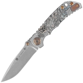 Nóż składany Spartan-Ronin Harsey Folder ''Gun Fighter'' Titanium, Stonewashed MagnaCut