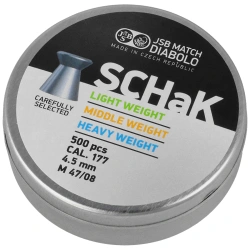 Śrut pistoletowy JSB SCHaK 4.50 mm, 0.520 g, 500 szt. (001025-500)