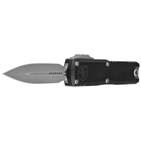Nóż automatyczny OTF Microtech UTX-85 Gen IV D/E Black Aluminium, Apocalyptic M390MK by Tony Marfione (12324-10AP)