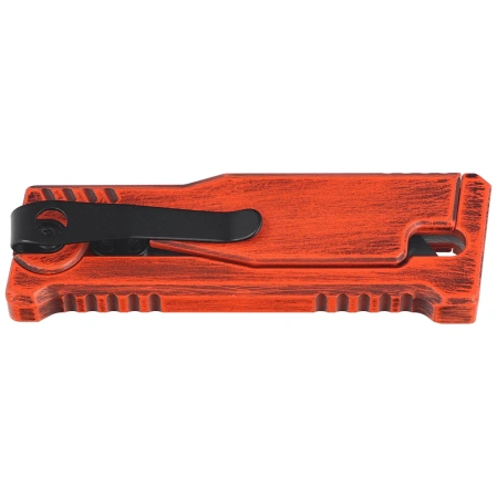 Reate EXO-U V2 Utility Knife Orange Plain Aluminum, Stainless Steel
