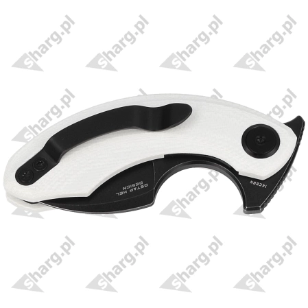 Nóż składany Bestech Strelit White G10, Black Stonewashed 14C28N by Ostap Hel (BG52D)