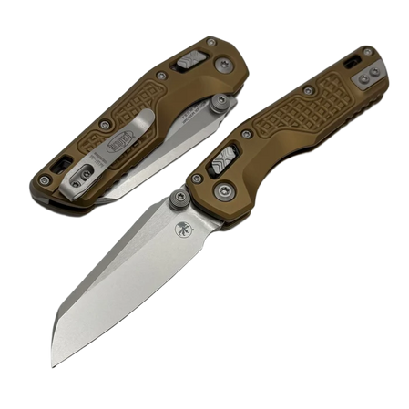 Microtech MSI Ram-Lok Mini S/E Knife Frag Tan Aluminium, Stonewashed M390MK by Tony Marfione (210M-10FRTA)
