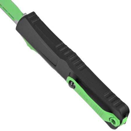 Microtech Combat Troodon Gen III S/E OTF Knife Black Aluminum, Green Mamba Cerakote M390MK by Tony Marfione (1143-1GMSK)